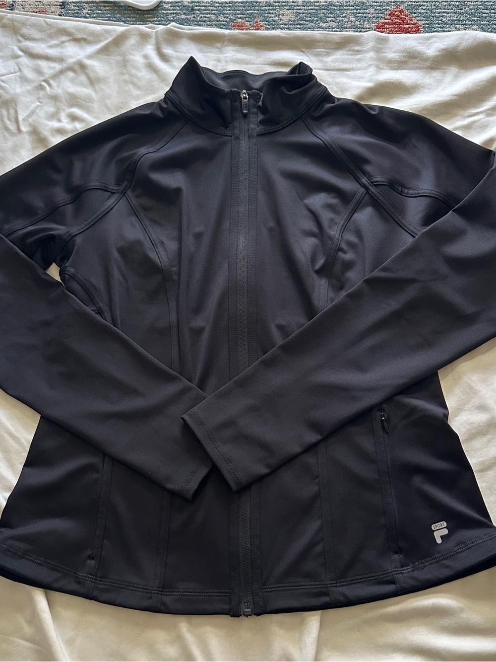 Fila Women’s Black Full-Zip Utility Jacket